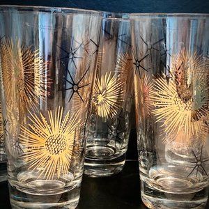 1950s Atomic Tumblers - 5 PC